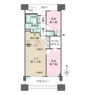 ＢＥＬＩＳＴＡタワー福島の間取図