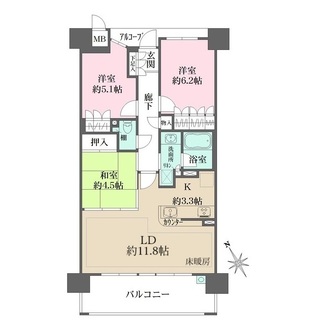 藤和八尾駅前ホームズの間取図