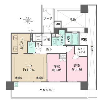 ザ・パークハウス梅田の間取図