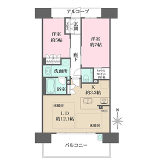 ザ・パークハウス大阪福島の間取図