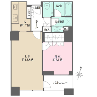 グランフロント大阪オーナーズタワーの間取図
