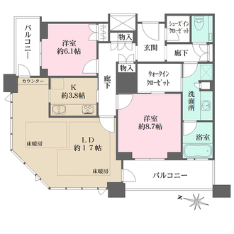 グランフロント大阪オーナーズタワーの間取図