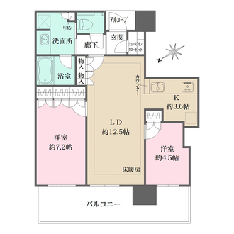 ザ・パークハウス中之島タワーの間取図