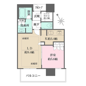 ザ・パークハウス中之島タワーの間取図