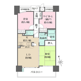 ファミール加島駅前の間取図
