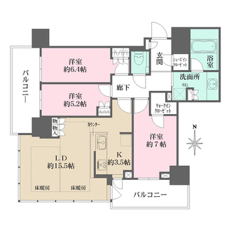 グランドメゾン新梅田タワーTHE　CLUB　RESIDENCEの間取図