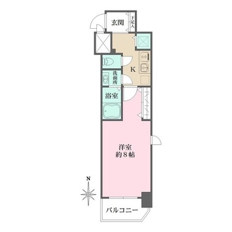 エスリード谷町四丁目の間取図