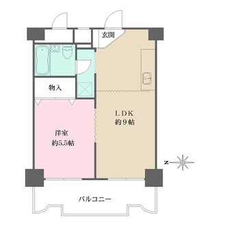 コープ野村梅田Ａ棟の間取図