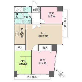 ハイツサン・バーディの間取図