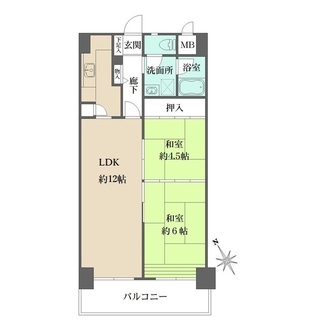 ハイツサン・バーディの間取図