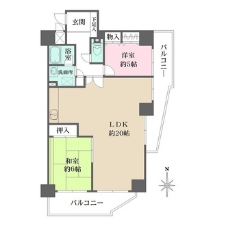 ハイネスあみだ池公園の間取図