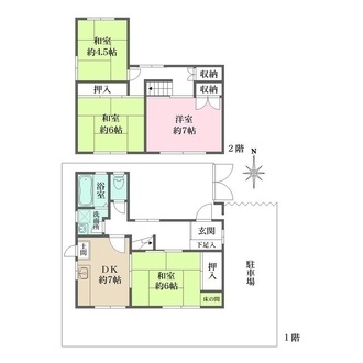 箕面市牧落３丁目6-11戸建の間取図