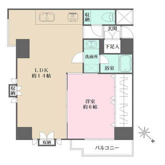 メロディハイム東帝塚山　の間取図