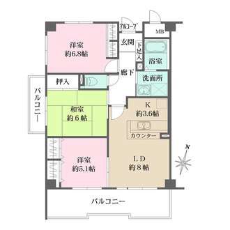 コモドの間取図
