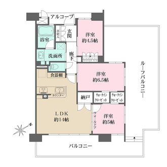 リビオ住吉大社駅前の間取図