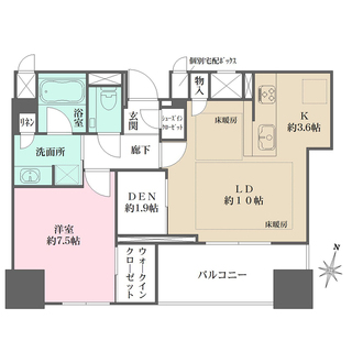 ザ・パークハウス大阪梅田タワーの間取図