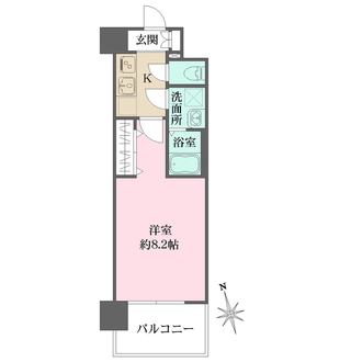 リヴェント玉造の間取図