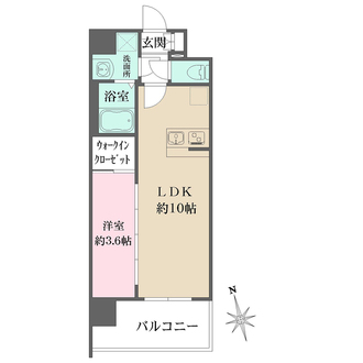 リヴェント玉造の間取図