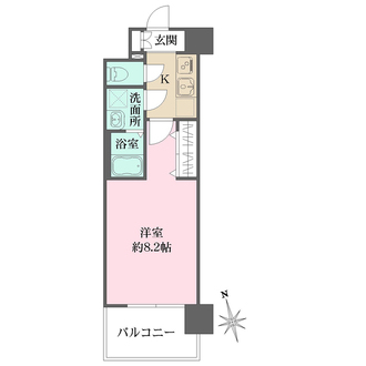 リヴェント玉造の間取図