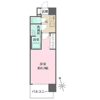 リヴェント玉造の間取図