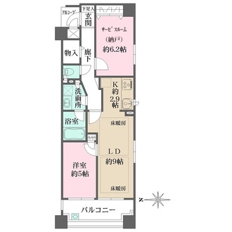 エルシア御池間之町の間取図