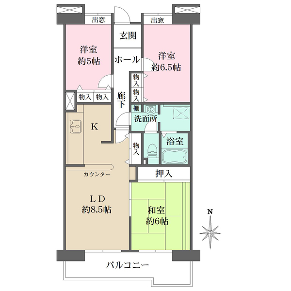 プロムナーデ関目の間取図