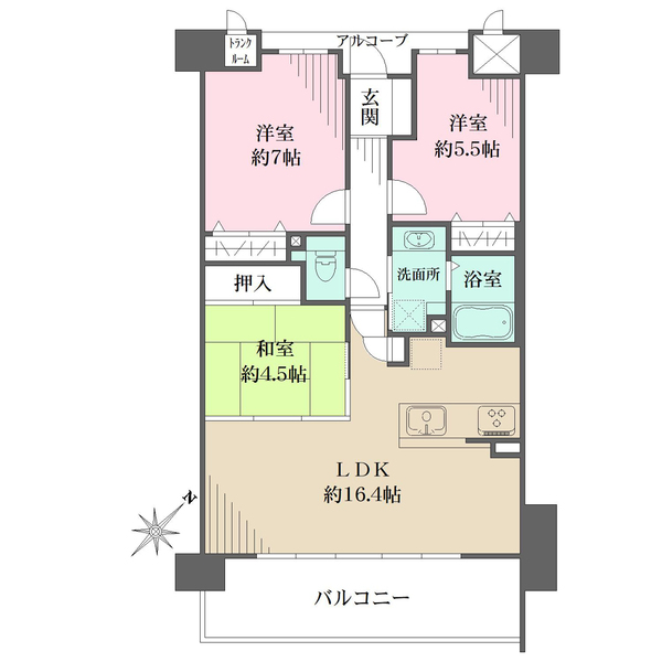 BELISTA都島毛馬橋の間取図