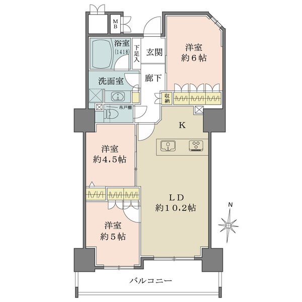 福島ガーデンズタワーの間取図