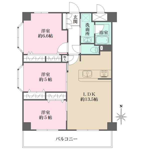 トーカンマンション東梅田の間取図