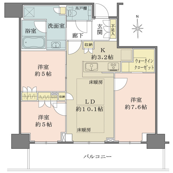 グランドメゾン新梅田タワーTHE CLUB RESIDENCEの間取図