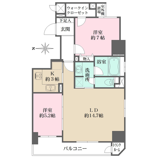 リーガル北心斎橋IIの間取図