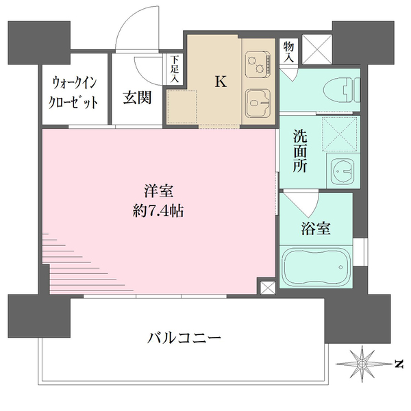 レジュールアッシュ梅田WESTの間取図