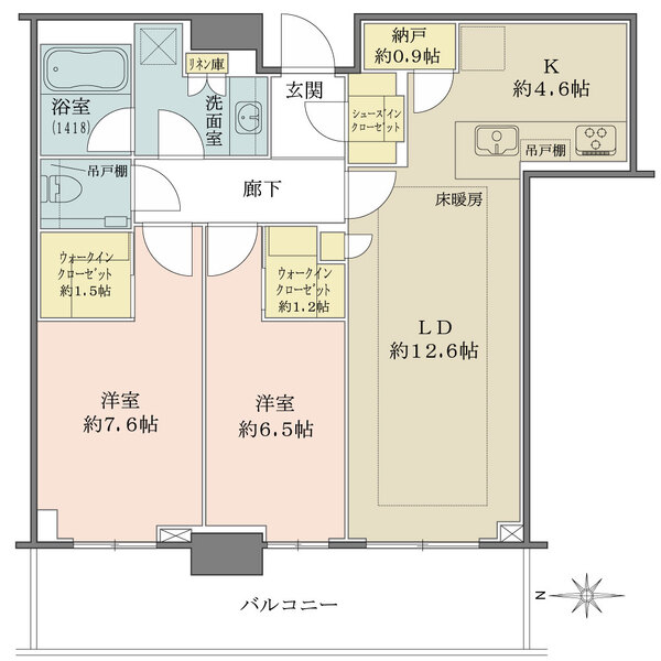 グランドメゾン新梅田タワーTHE CLUB RESIDENCEの間取図