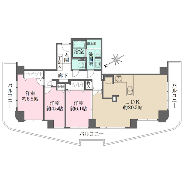 ベル・パークシティ画地IIの間取図