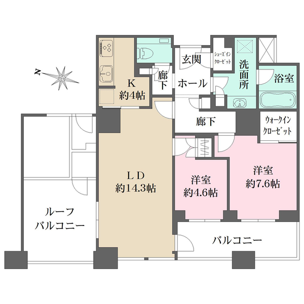 グランフロント大阪オーナーズタワーの間取図