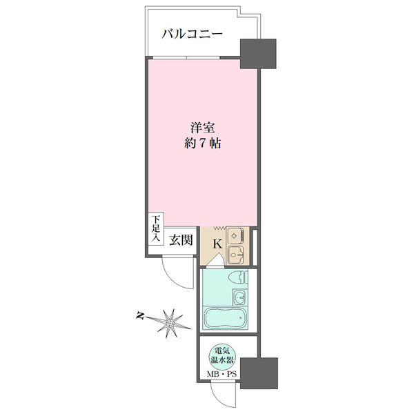 メロディーハイム中津2番館の間取図