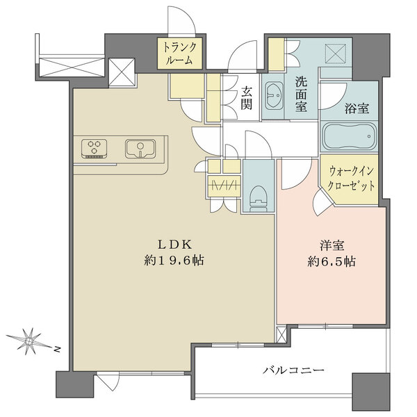 シティタワー梅田東の間取図