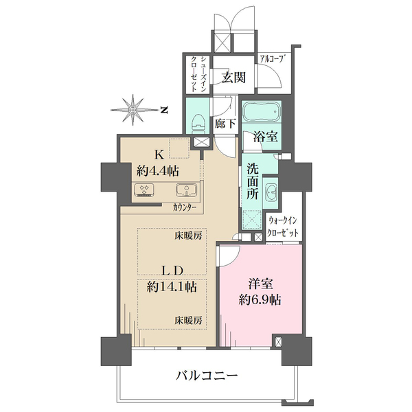 大阪福島タワーの間取図