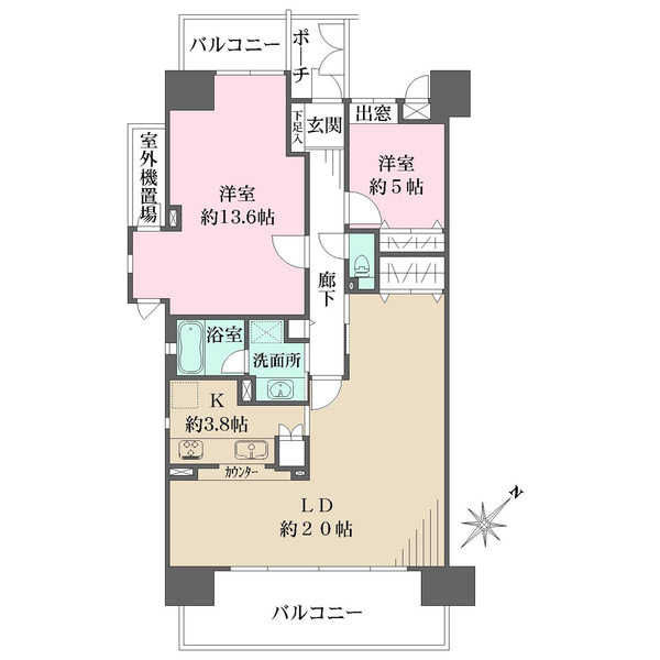 リバティパーク枚方の間取図