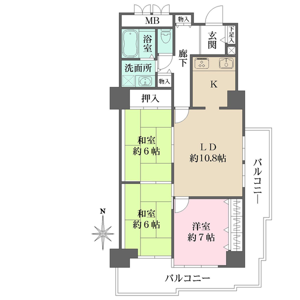 桜宮リバーシティ・NACの間取図