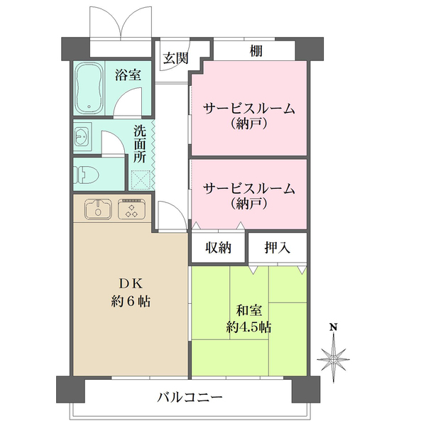 シェトア園田一の間取図