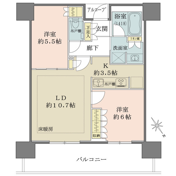 ザ・パークハウス中之島タワーの間取図