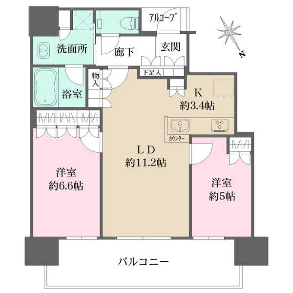 ザ・パークハウス中之島タワーの間取図