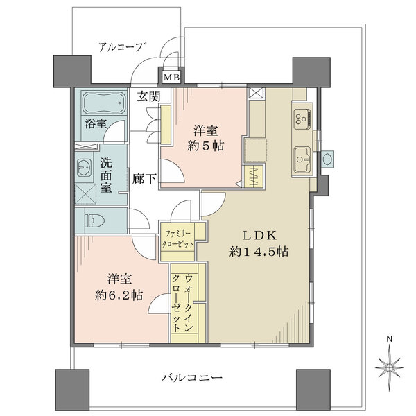 BELISTA北梅田の間取図
