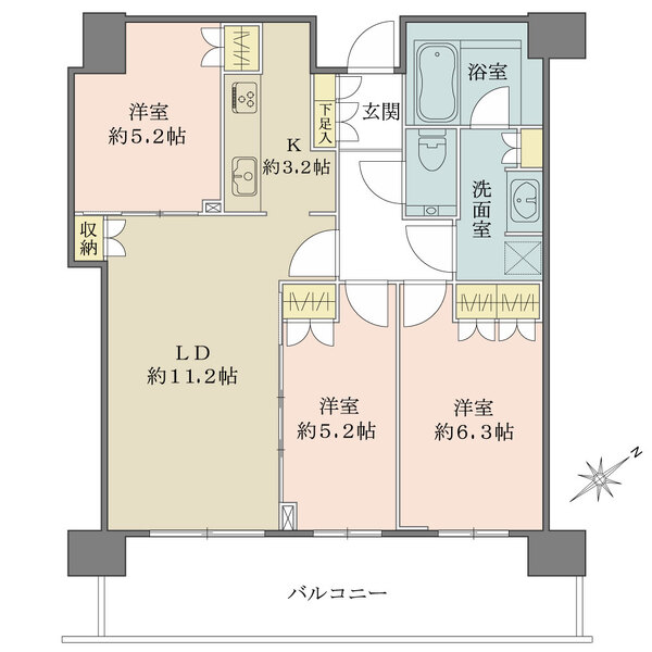 ザ・パークハウス中之島タワーの間取図