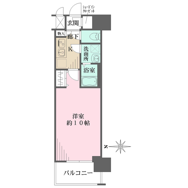 セオリー天神橋アベニールの間取図