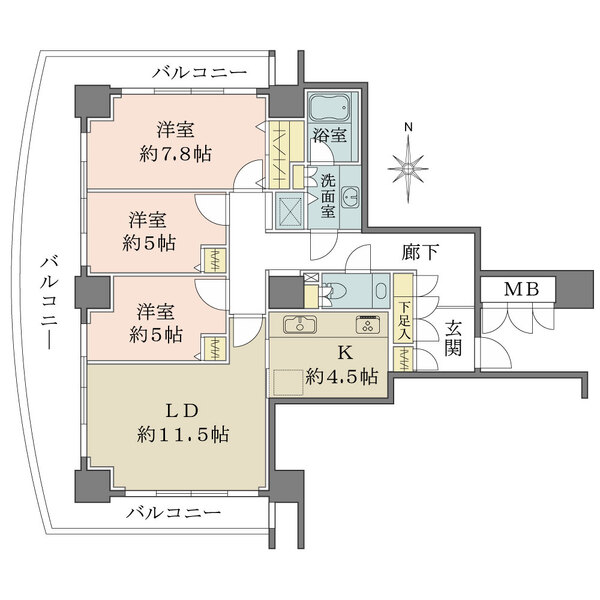 OAPレジデンスタワー東館の間取図