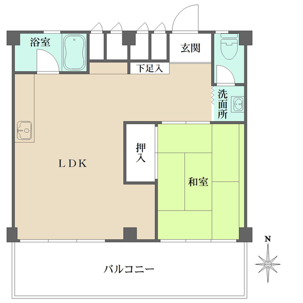 ローズコーポ新大阪第1の間取図