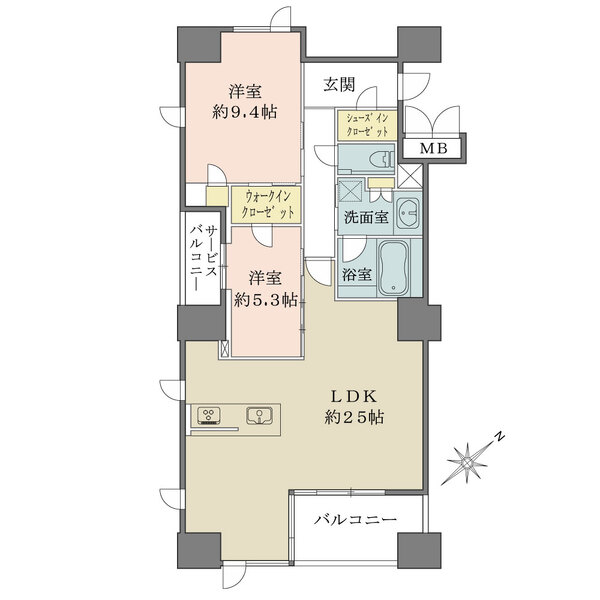 ユニハイム中之島堂島川タワーレジデンスの間取図