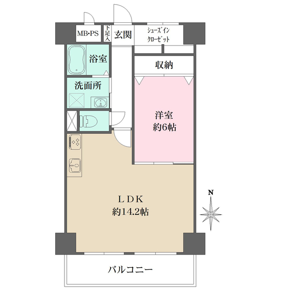 トーカンマンション東梅田の間取図